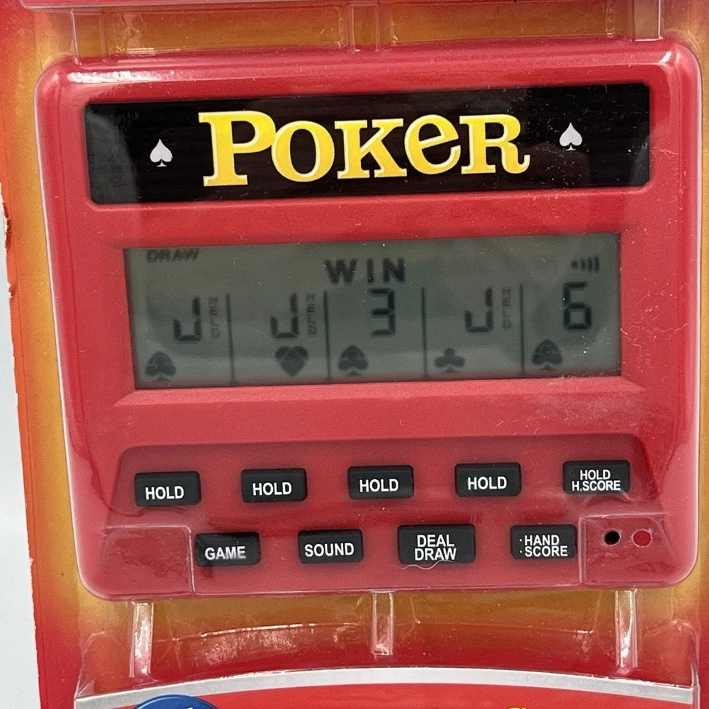 RecZone Electronic Handheld 5 in 1 Poker Game CP2076 Brand New Sealed -Works!
